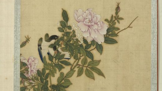 清蒋廷锡花卉草虫册玫瑰