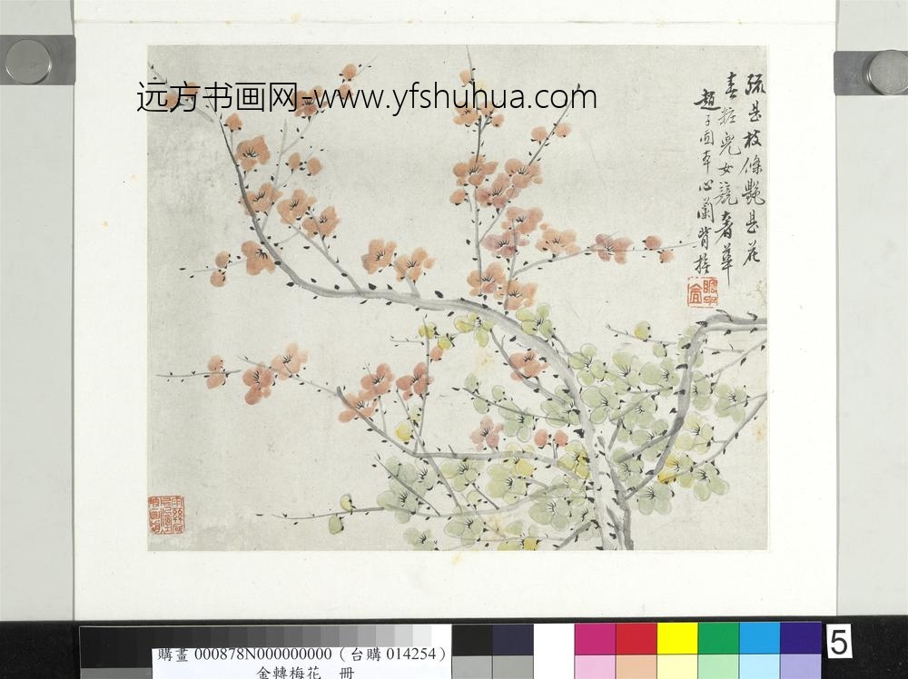 清金斓梅花册疏甚枝条艳是花 清金斓梅花册疏甚枝条艳是花