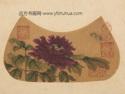 马远 小品册 牡丹