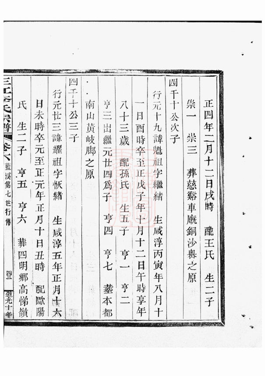 _三江李氏宗譜 version part __