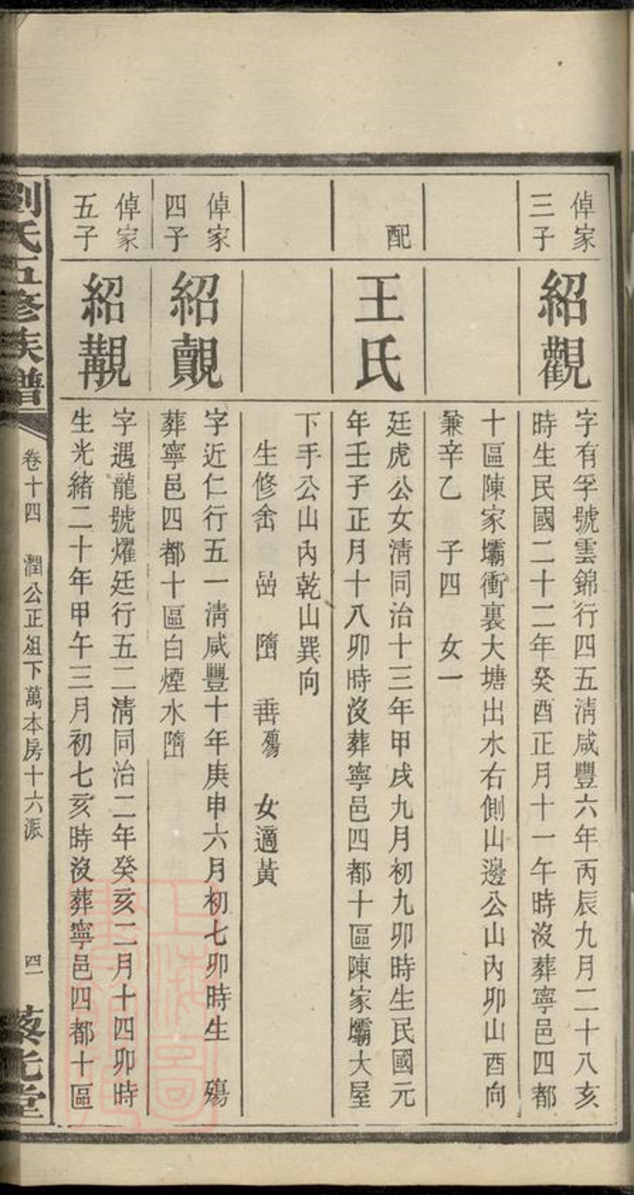 _中湘戚里舖劉氏五修族譜 part __