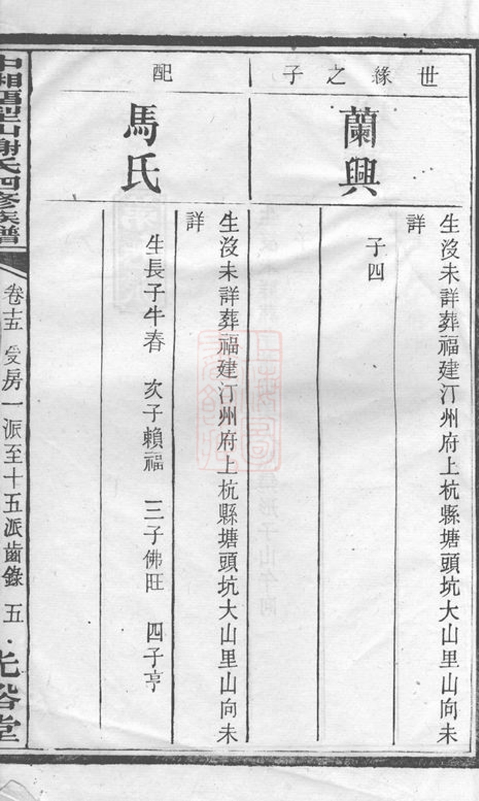 _中湘留型山謝氏四修族譜__