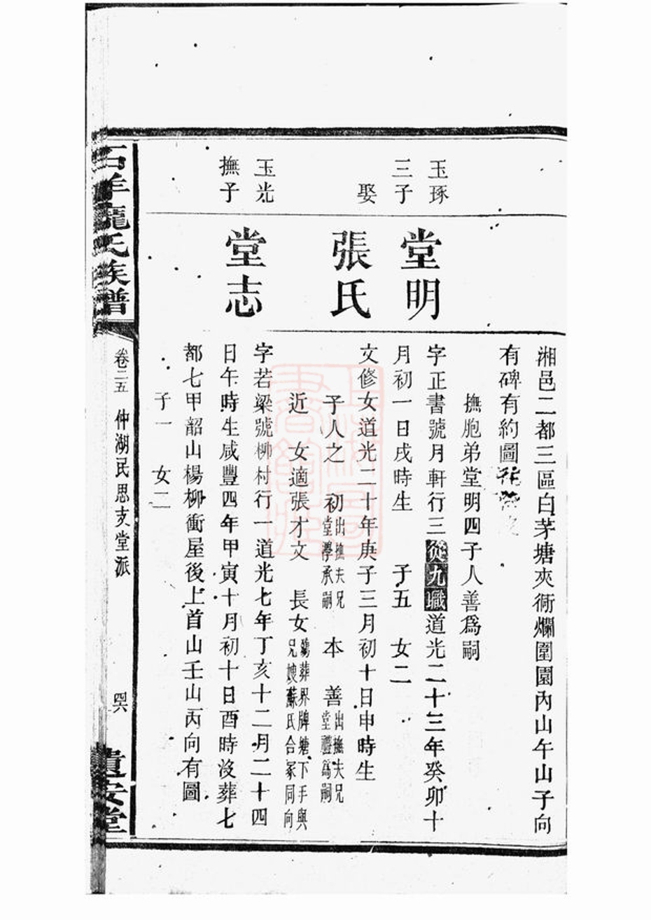 _中湘石羊龐氏二修族譜 part __