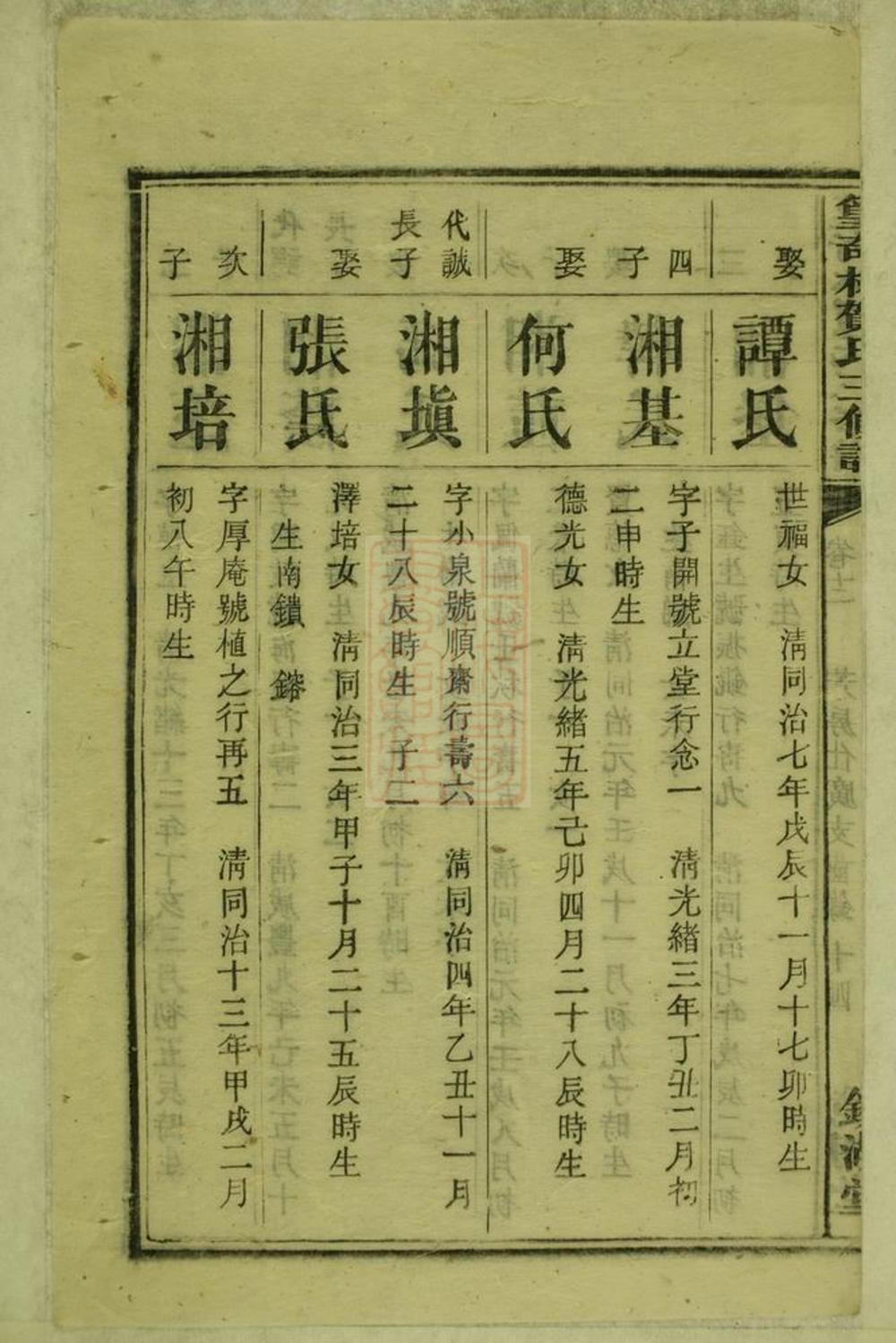 _中湘篁奇林賀氏三修譜 part __