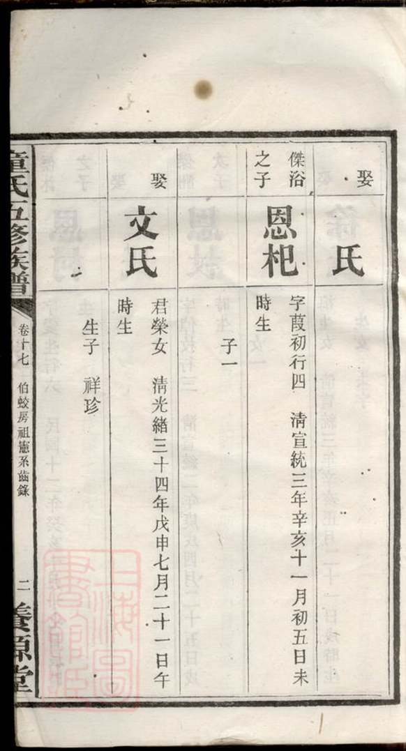 _中湘雙林童氏五修族譜__