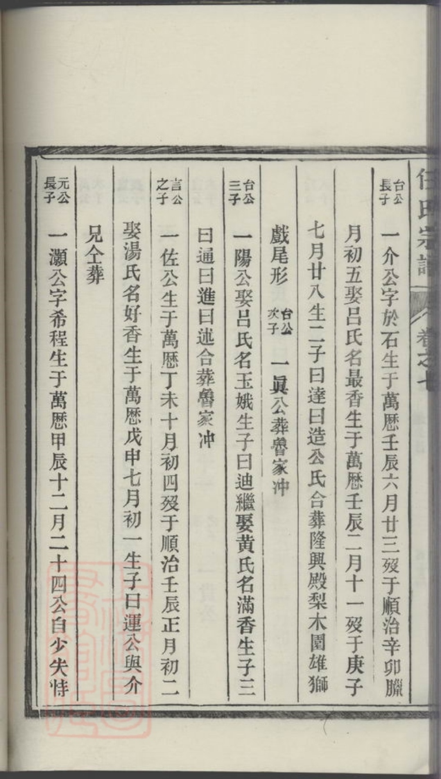 _任氏宗譜 version part __