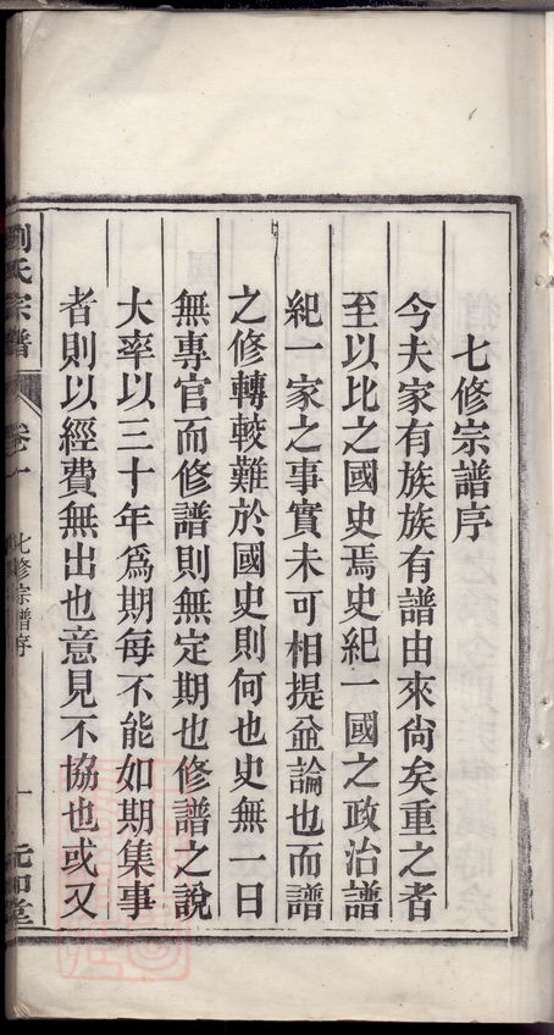 _劉氏宗譜 version part __