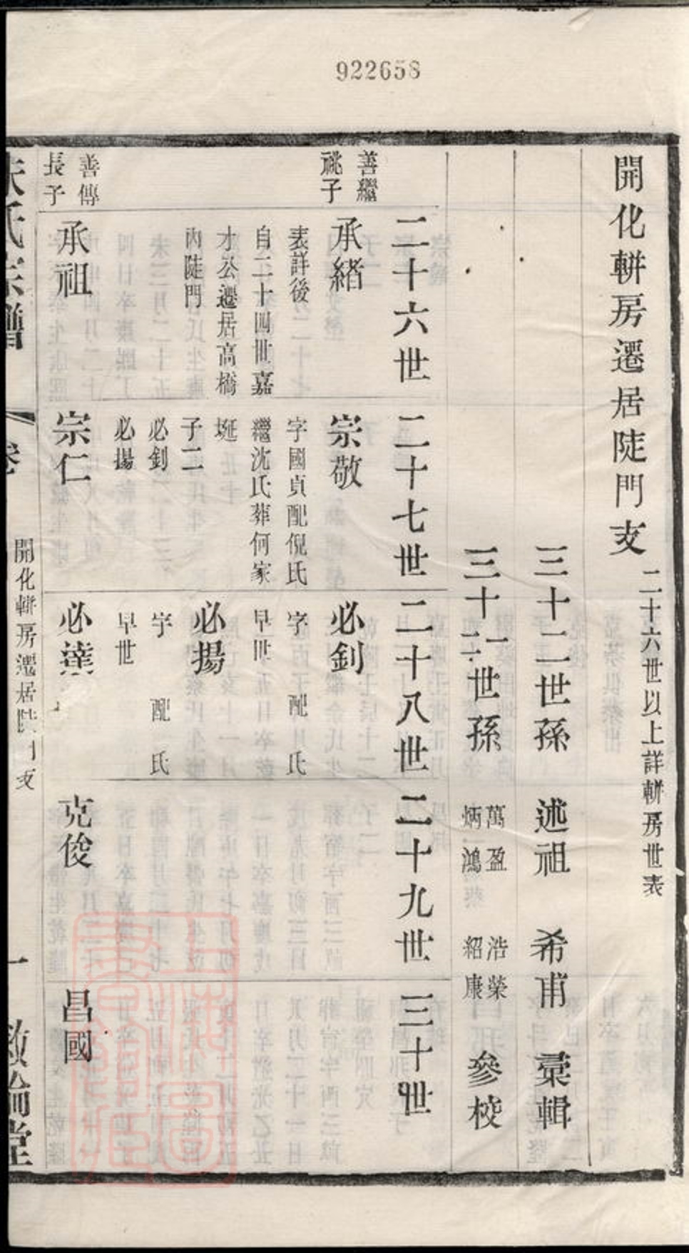 _古吳朱氏宗譜 version part __