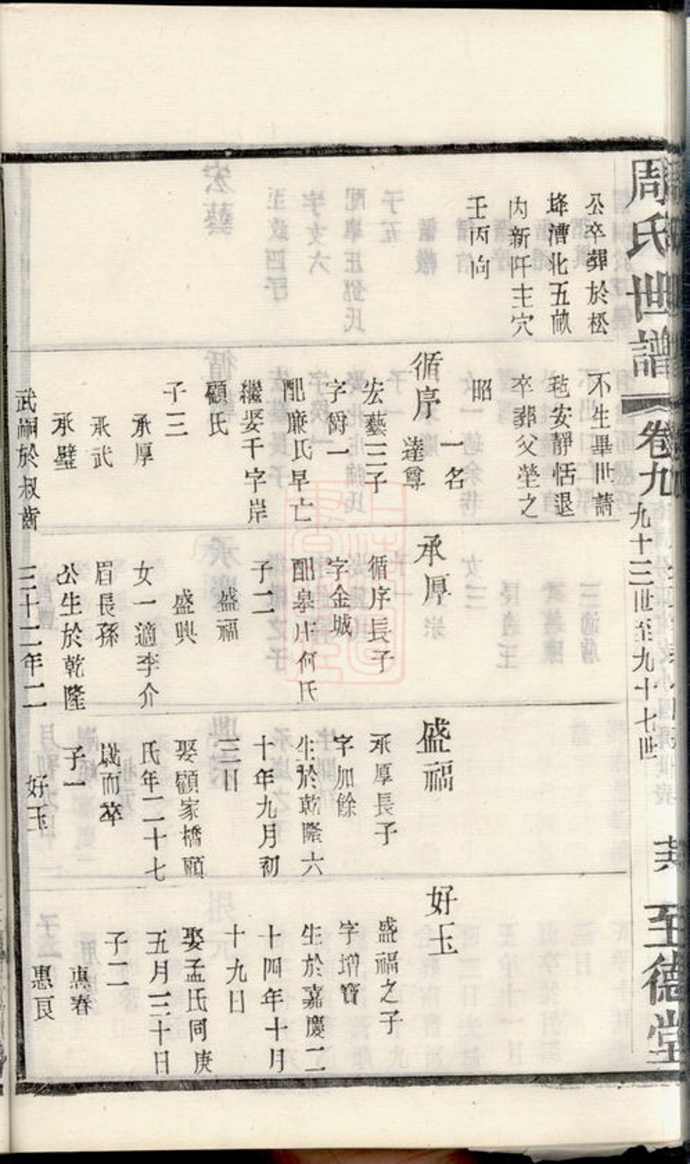 _句吳周氏世譜 part __