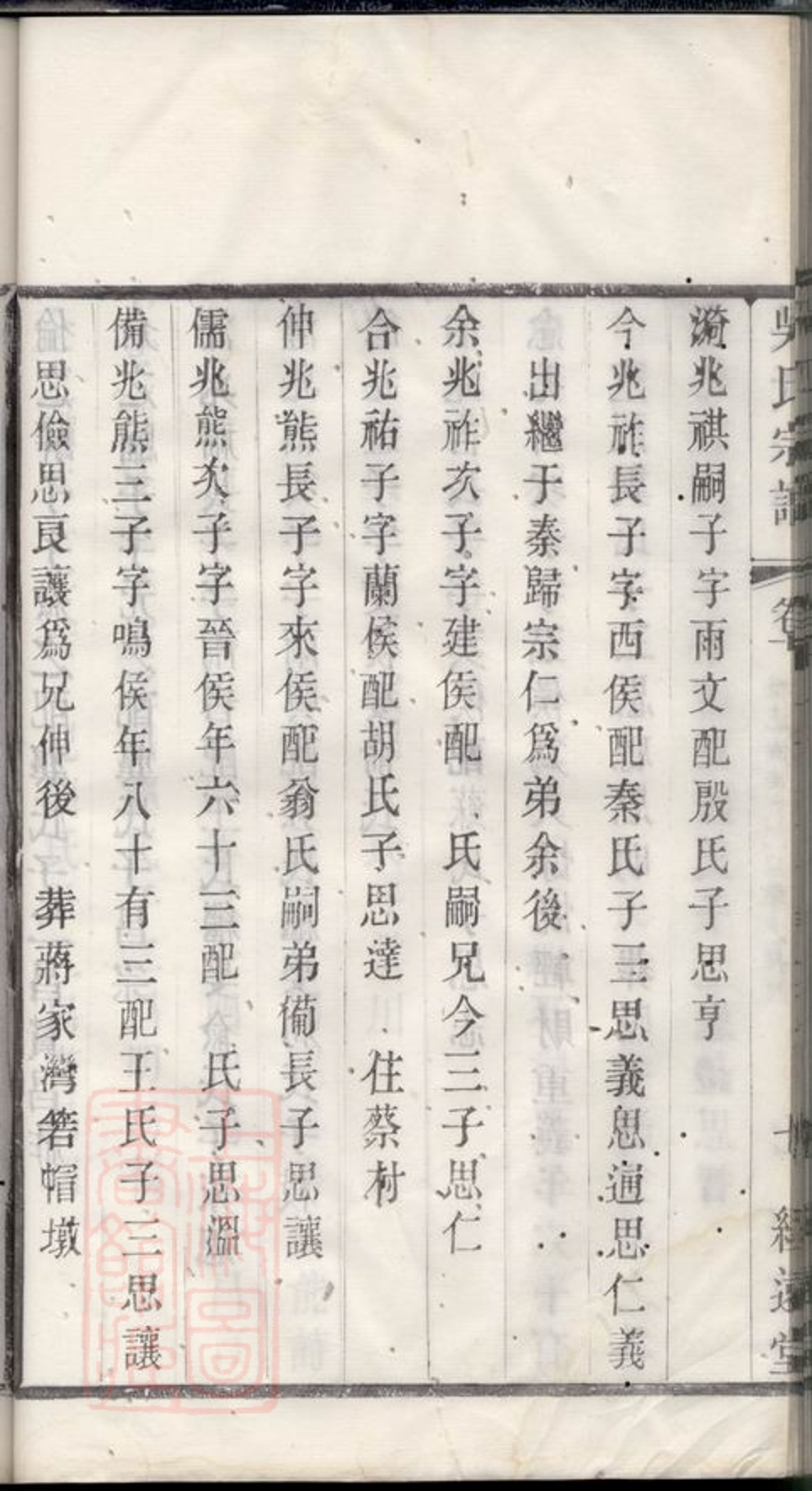 _吳氏宗譜 version part __