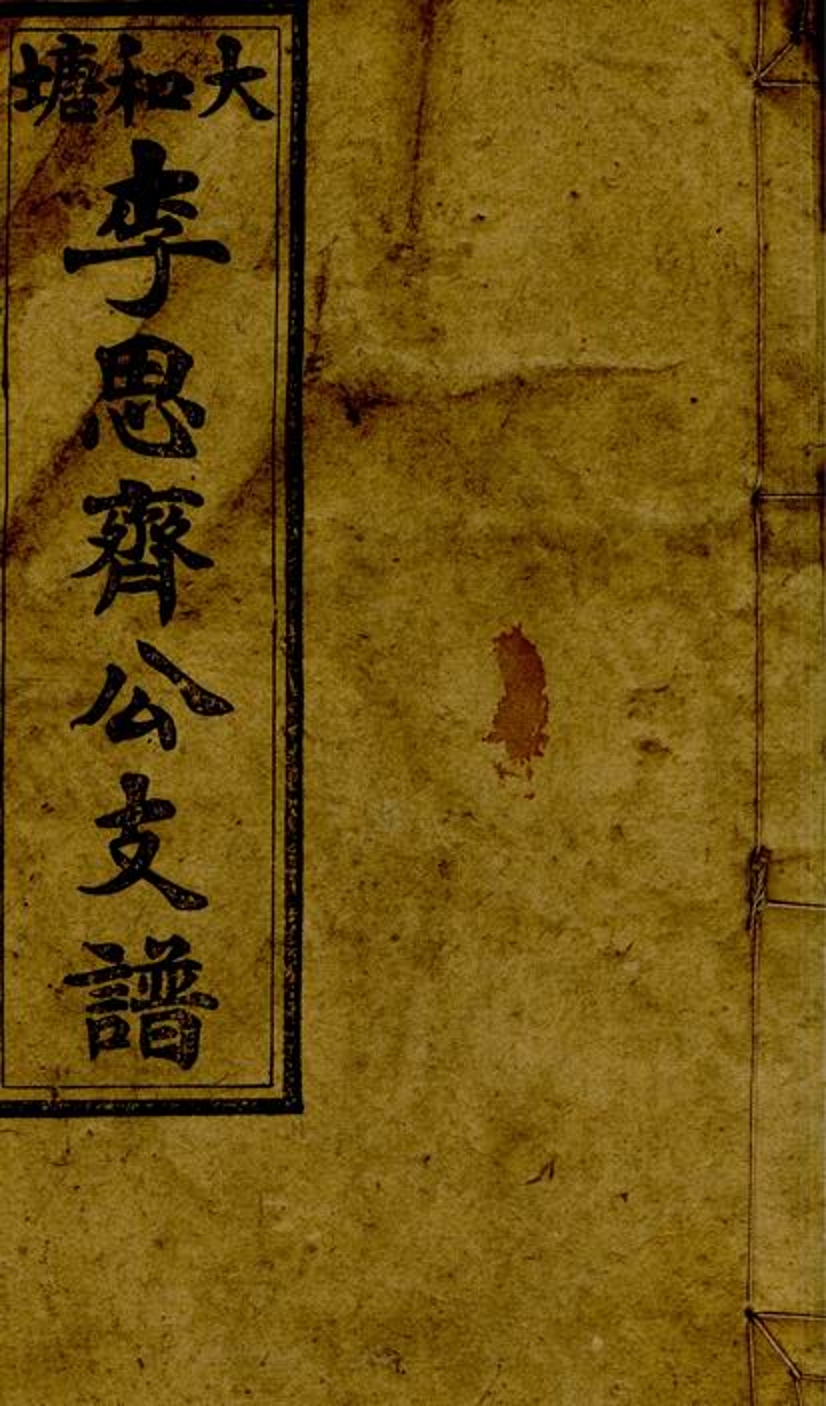 _大和塘李思齊公支譜__