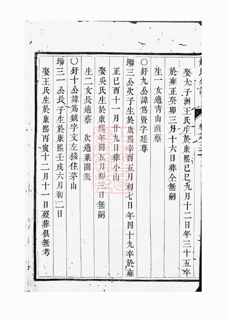 _大港趙氏第八大分大二公裔下漢槐分宗譜__