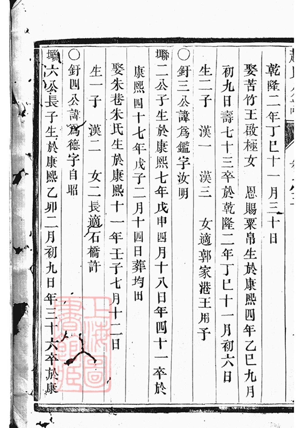 _大港趙氏重修分譜 part __
