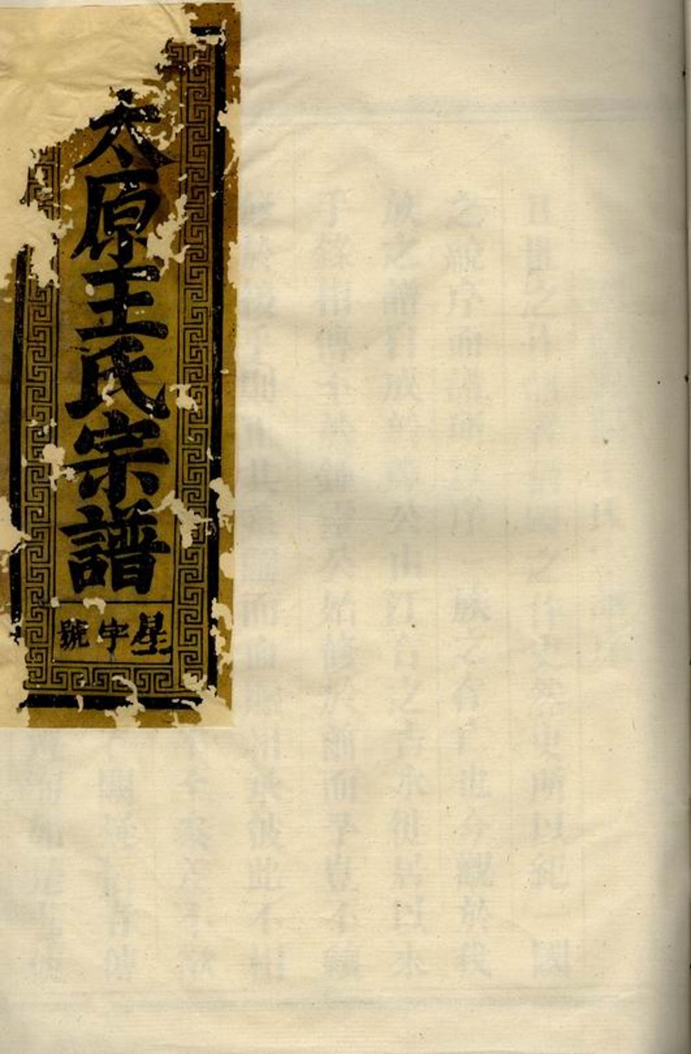 _太原王氏宗譜 version __