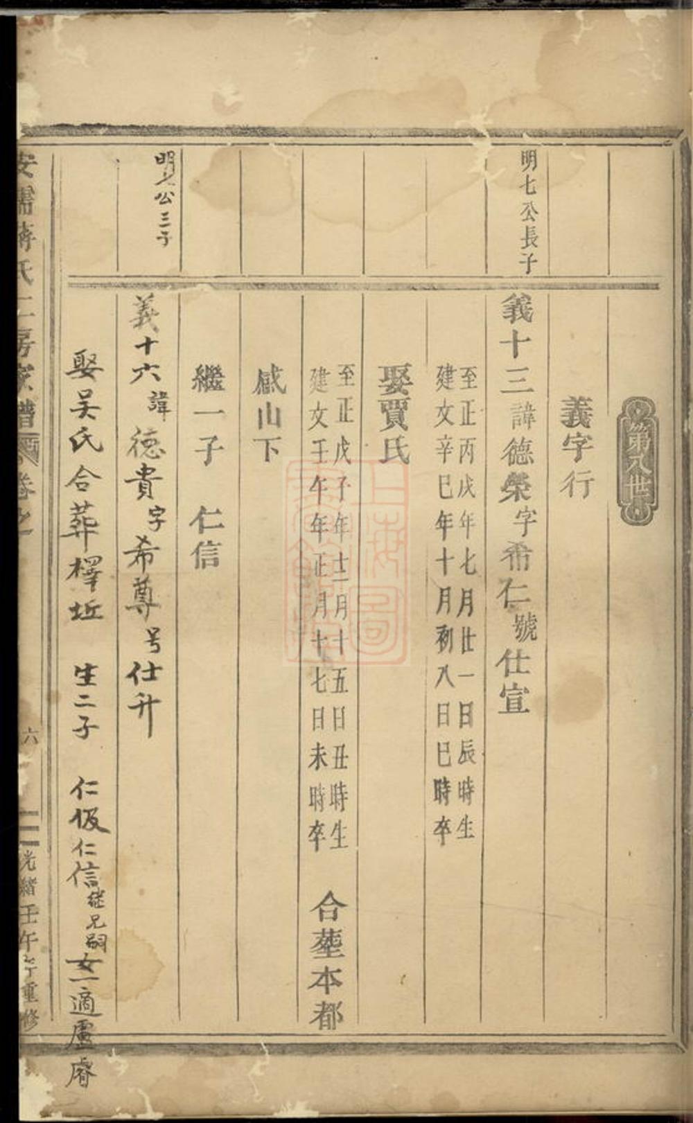 _安儒蔣氏仁房宗譜__