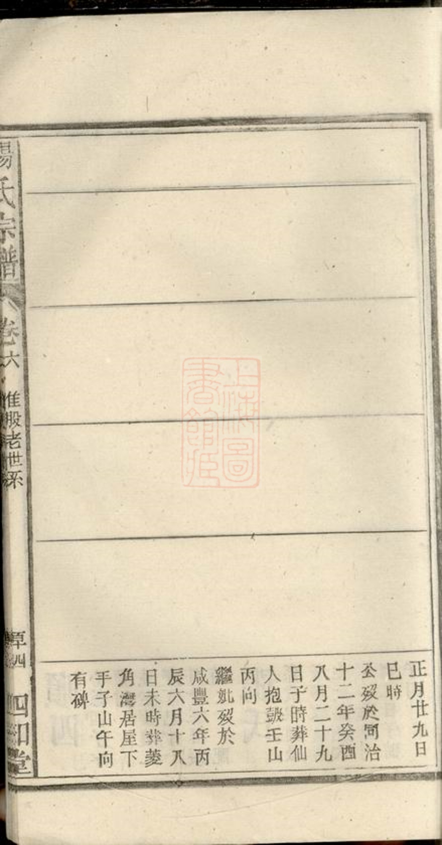 _安徽太湖縣西鄉官坂洲楊氏五修宗譜 part __