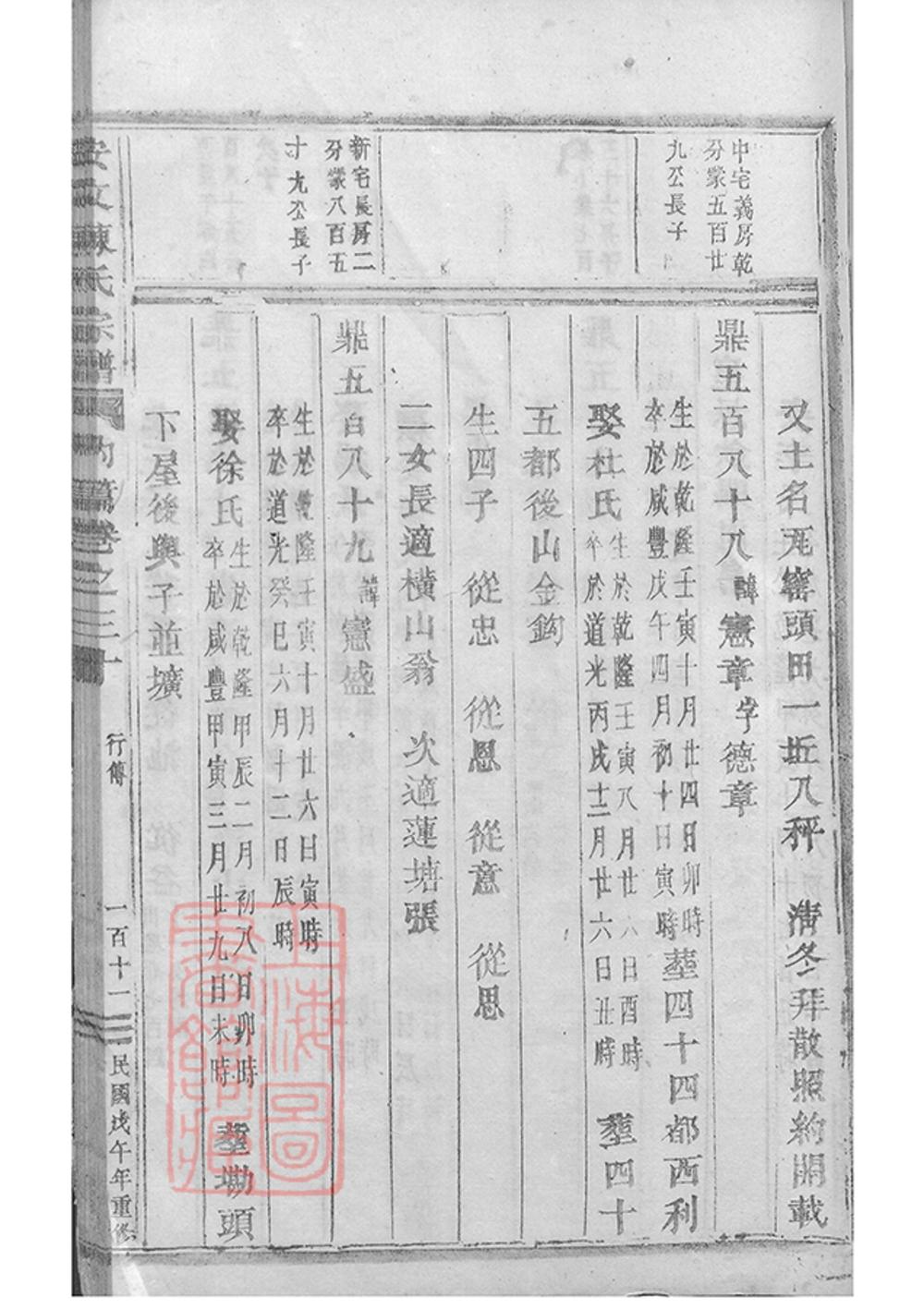 _安文陳氏宗譜 version part __