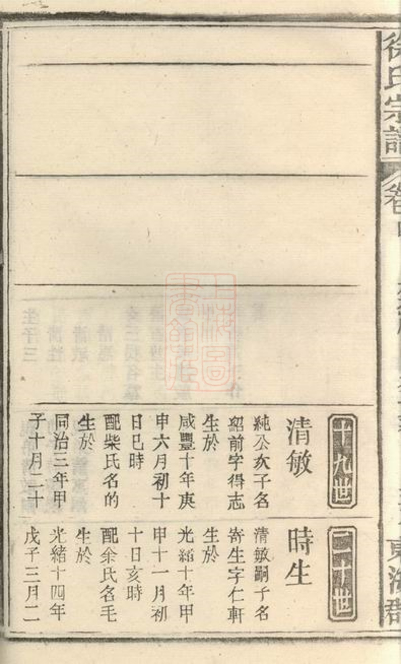 _宿松縣徐氏宗譜 part __
