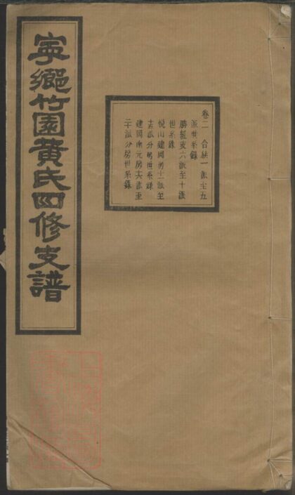02481 寧鄉竹園黃氏四修支譜 1207211307 1.jpg