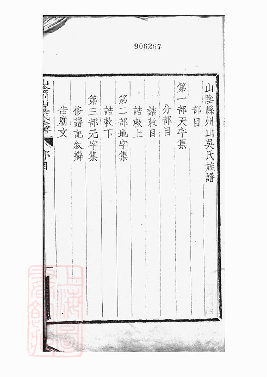 _山陰州山吳氏族譜 version part __