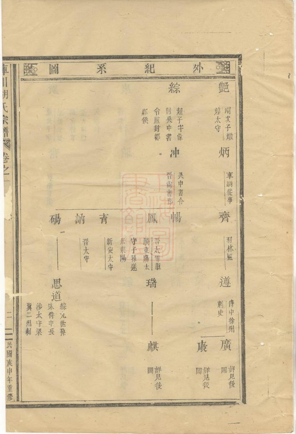 _庫川胡氏宗譜 version __