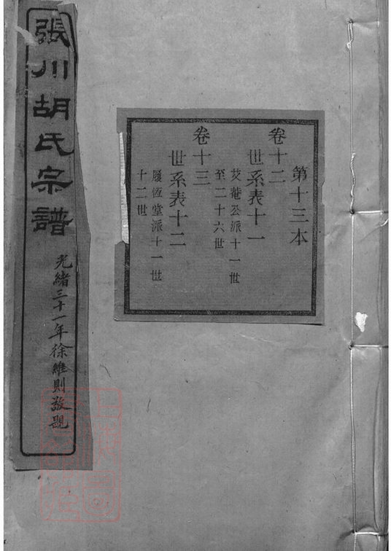_張川胡氏宗譜 version part __
