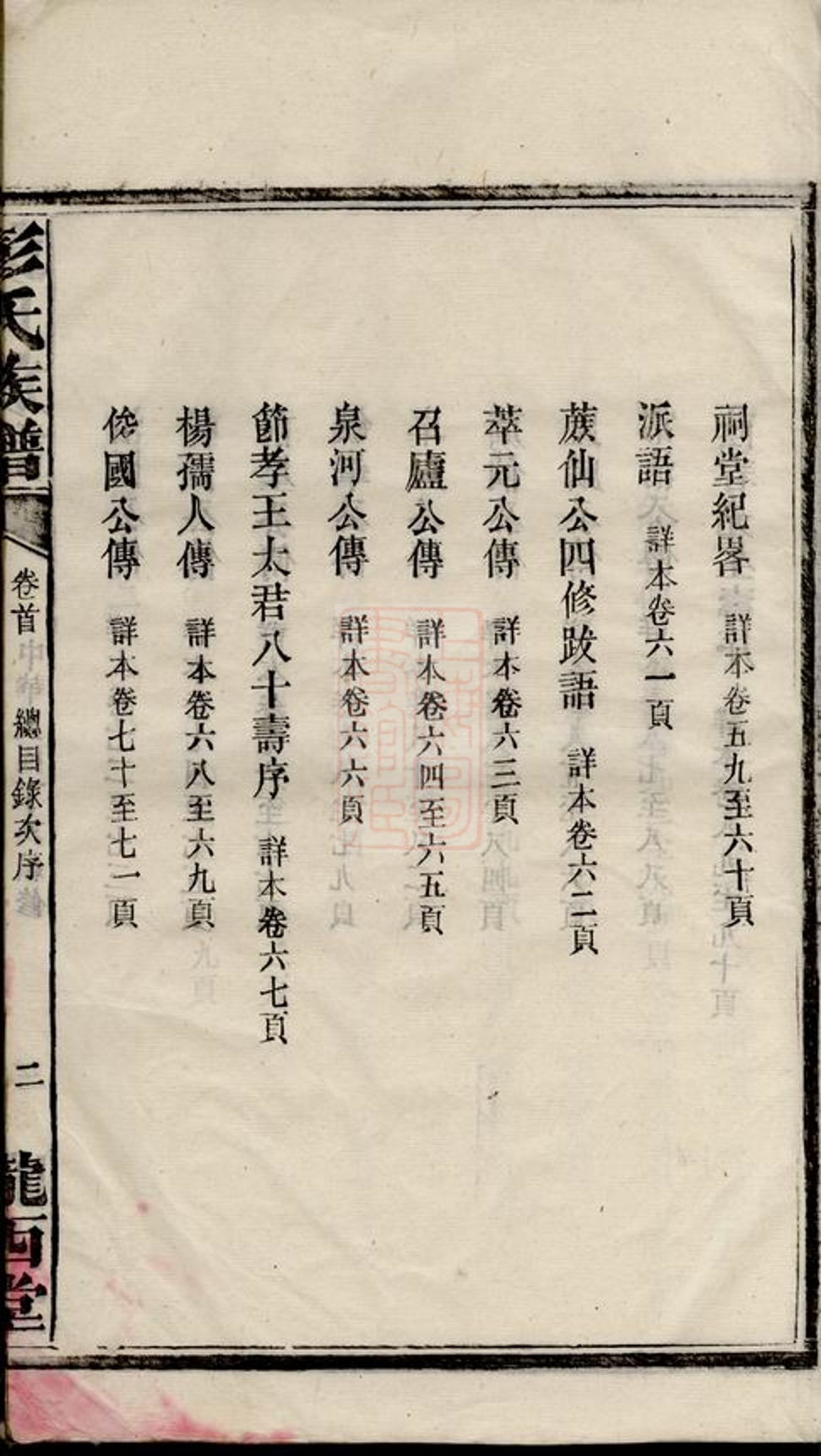 _彭氏五修族譜 version part __
