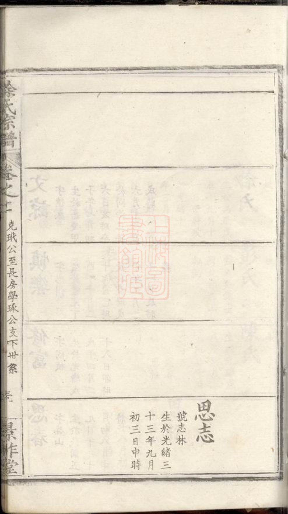 _徐氏宗譜 version part __