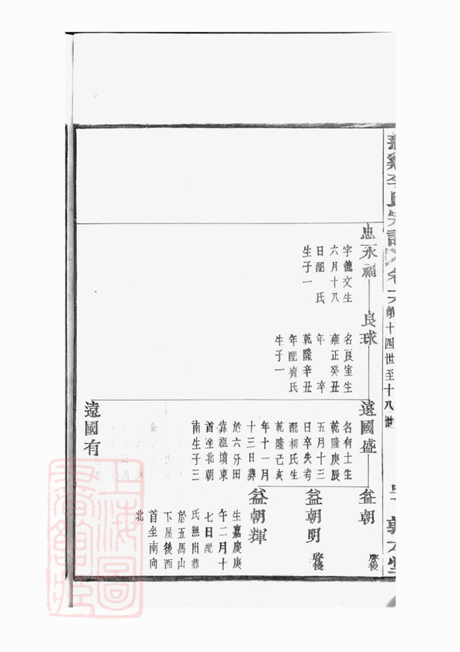 _慈谿李氏宗譜 version part __