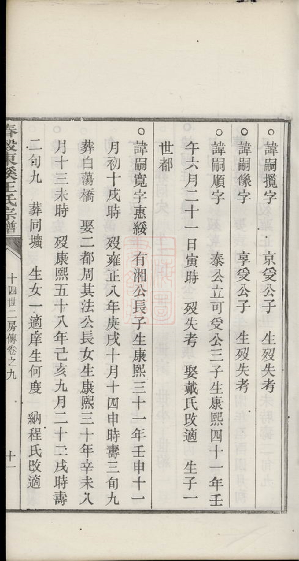 _春□東溪王氏續修族譜 part __
