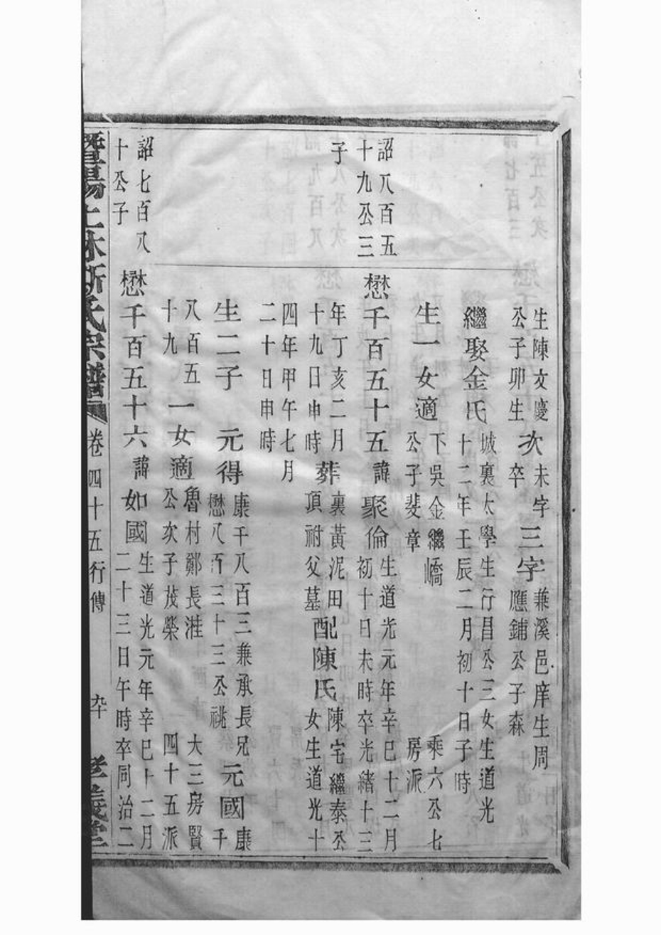 _暨陽上林斯氏宗譜 version part __
