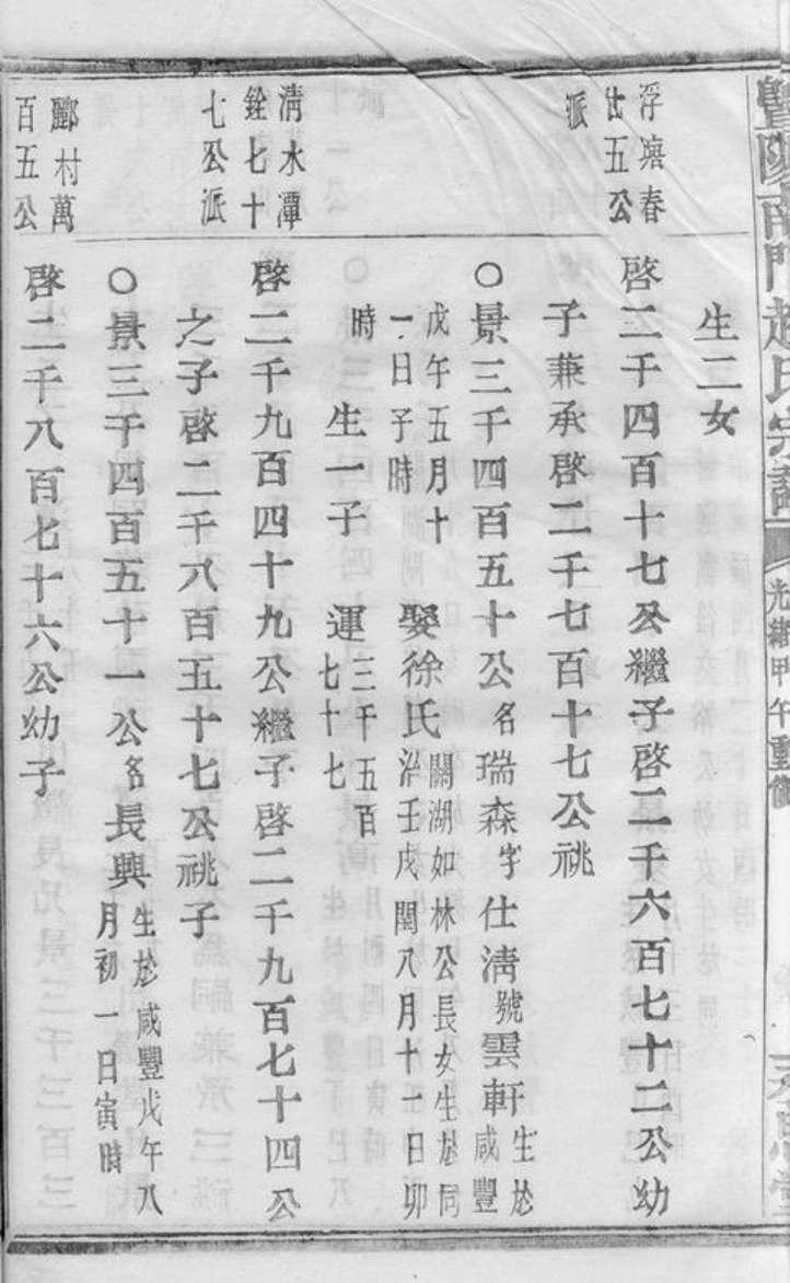_暨陽南門趙氏宗譜 version part __
