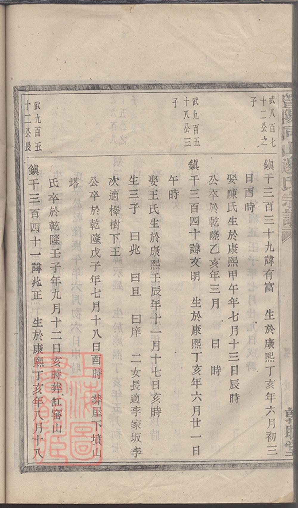 _暨陽同山邊氏宗譜 version copy part __