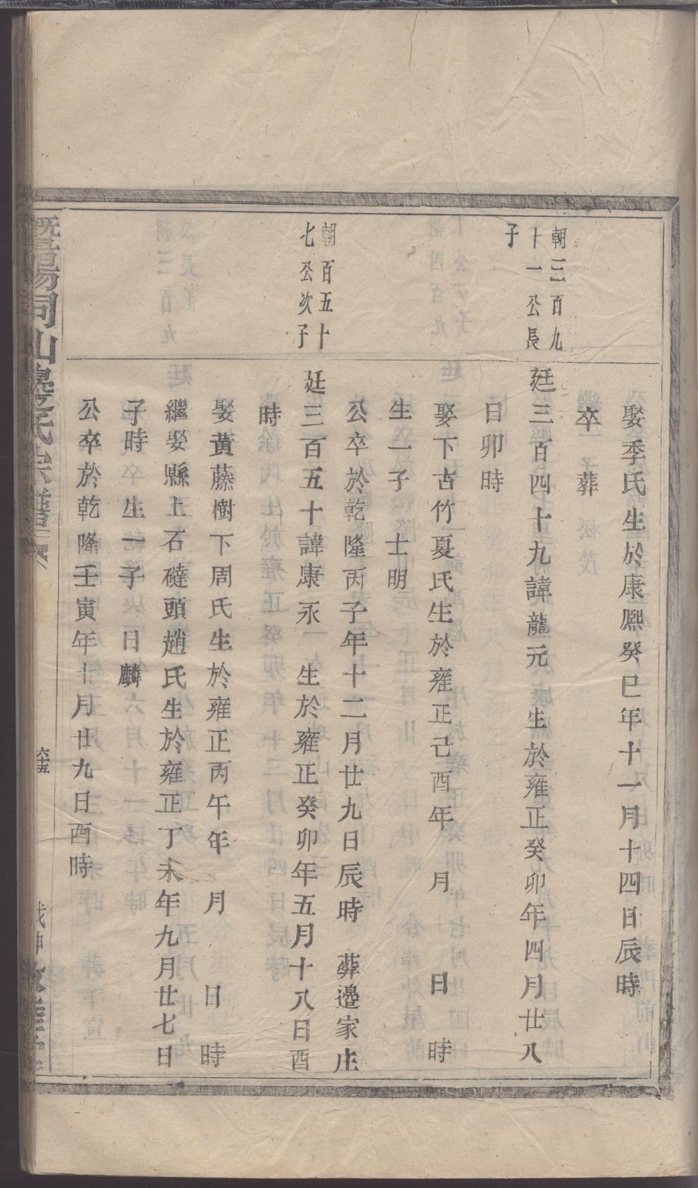 _暨陽同山邊氏宗譜 version copy part __