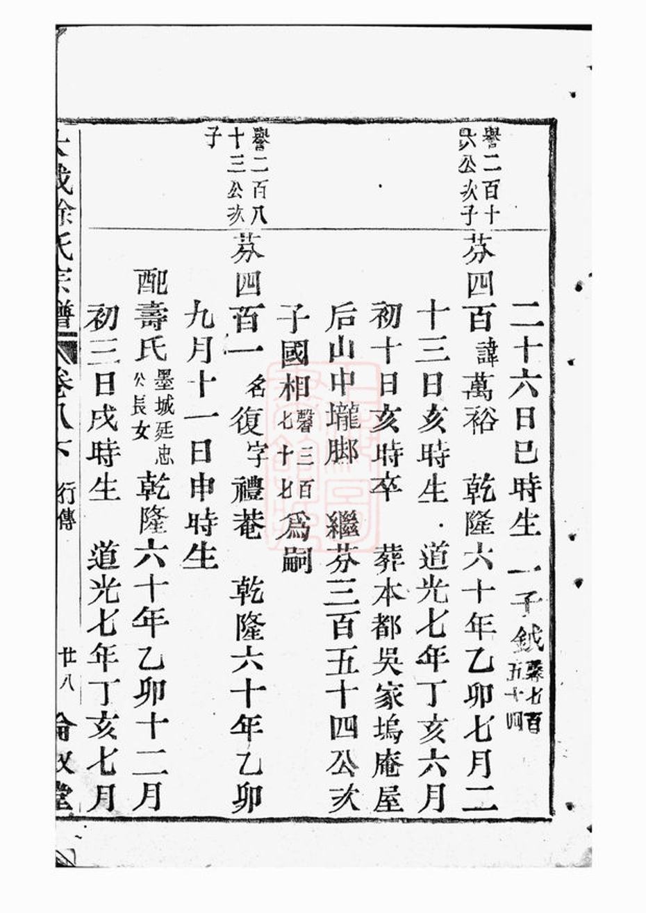 _暨陽大成徐氏宗譜 version part __