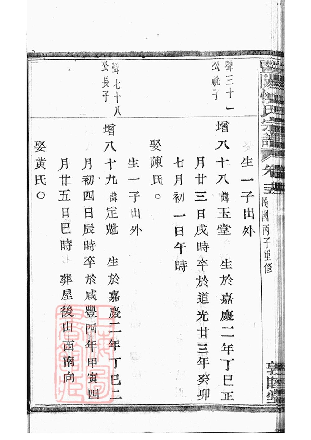 _暨陽開元慎氏宗譜 version part __