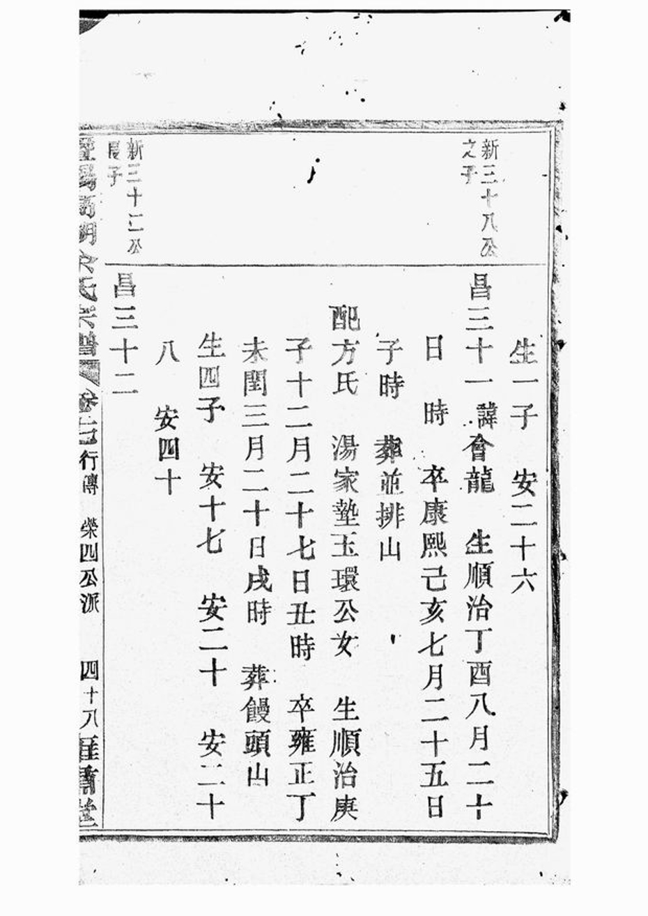 _暨陽高湖余氏宗譜 version part __