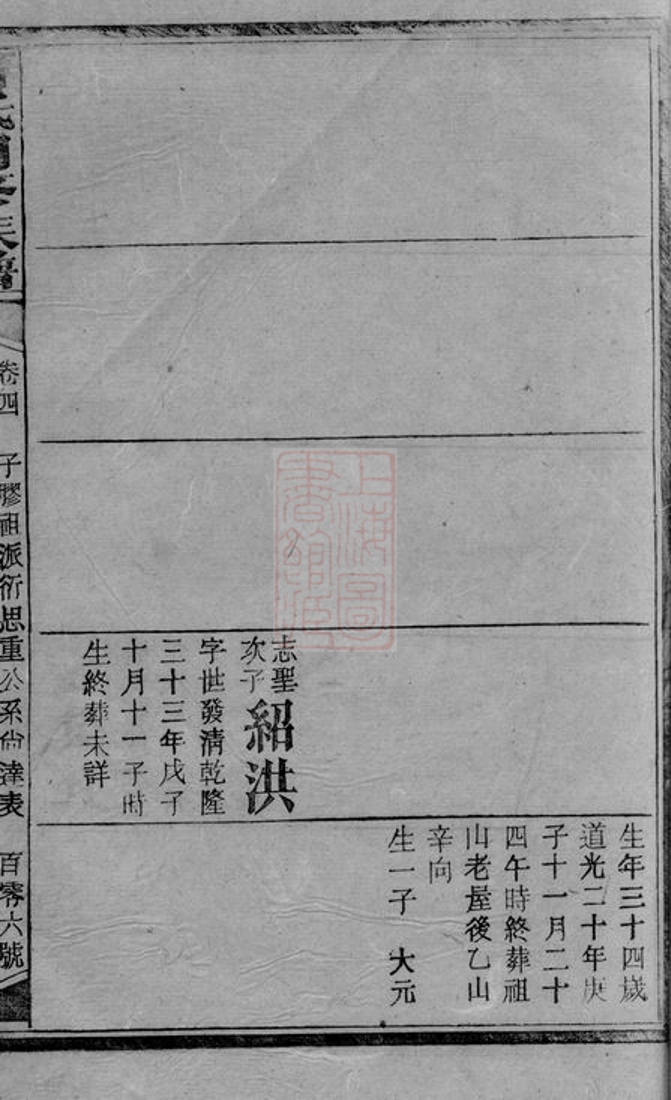 _曹氏四修族譜 version part __