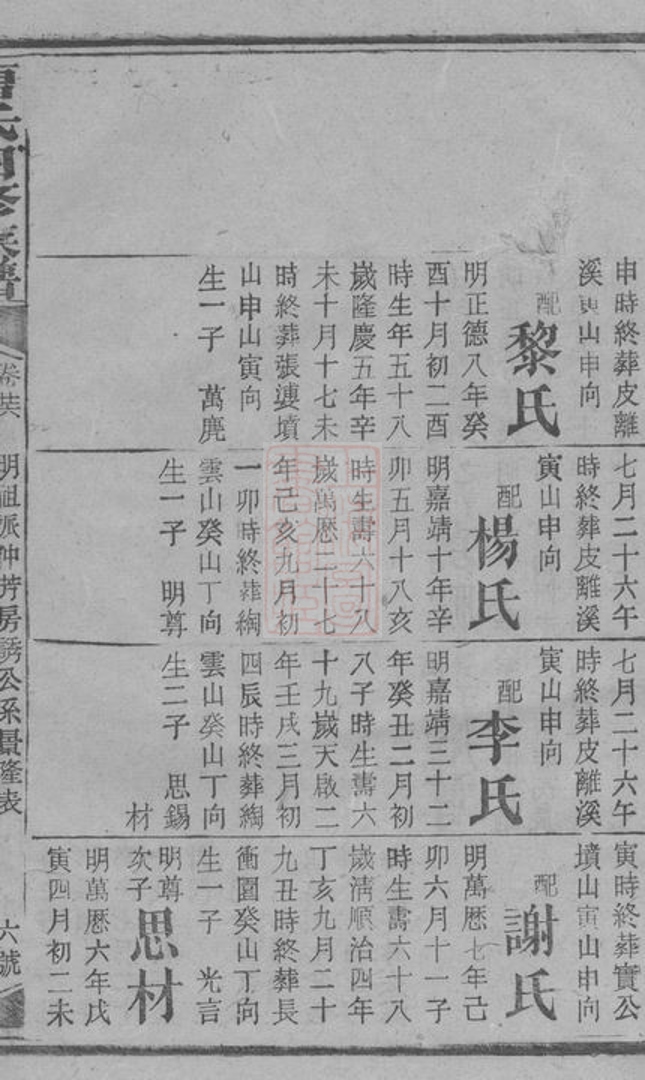 _曹氏四修族譜 version part __