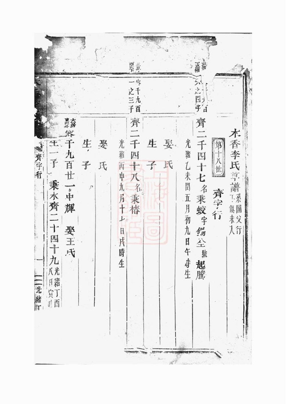 _木香李氏宗譜 version __