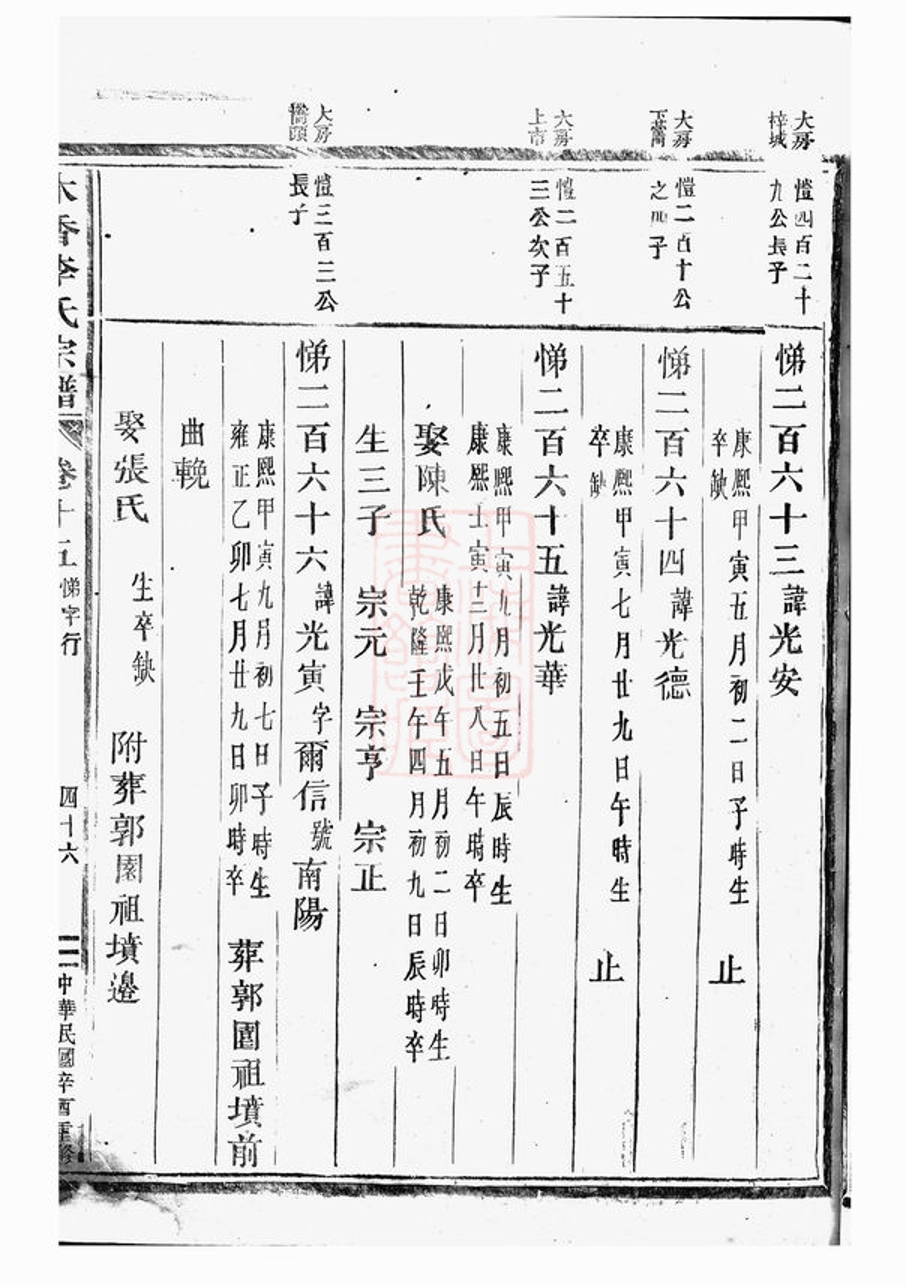 _木香李氏宗譜 version part __