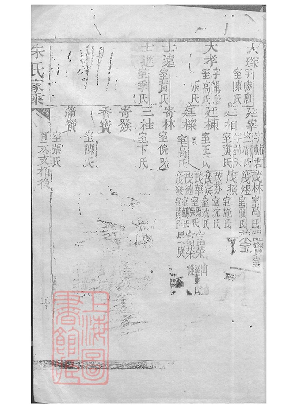 _朱氏家乘 version part __