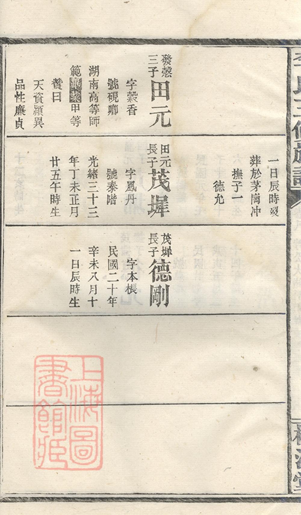 _李氏三修族譜 version part __