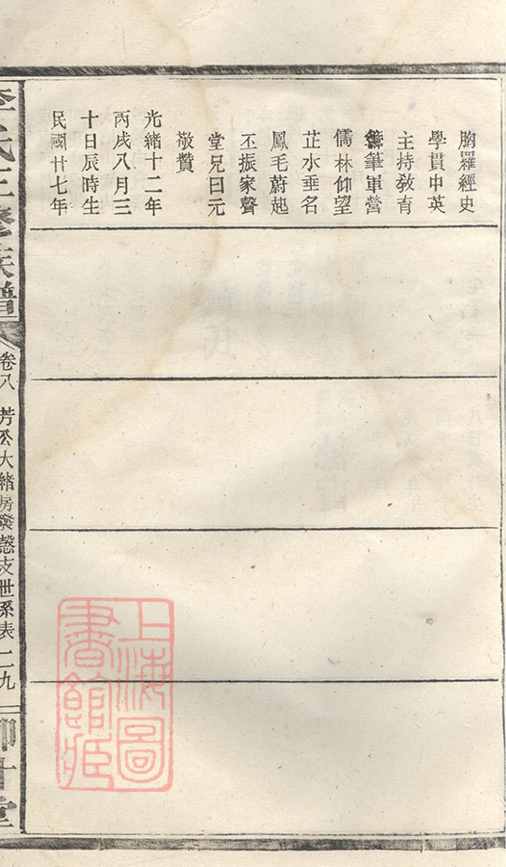 _李氏三修族譜 version part __