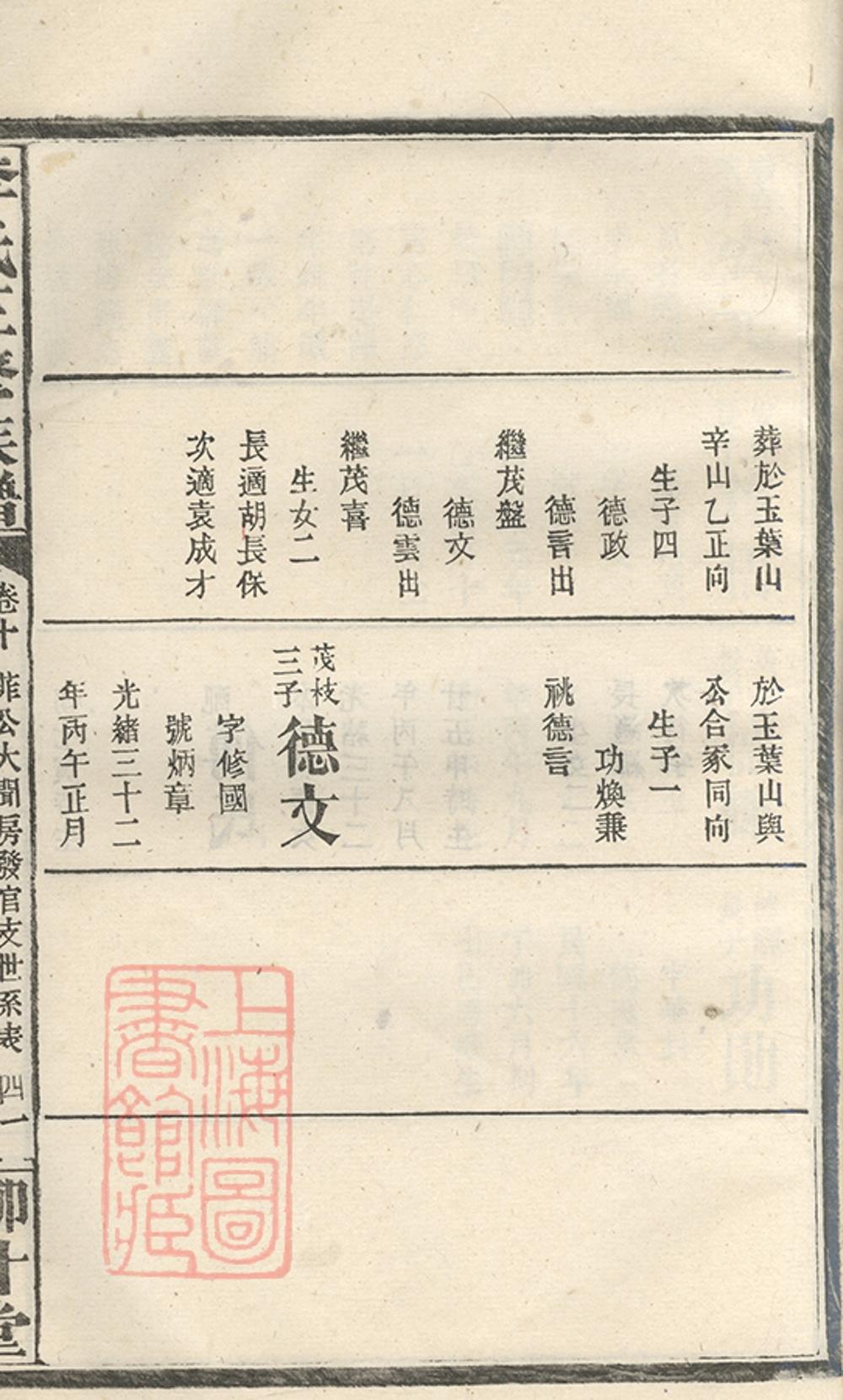 _李氏三修族譜 version part __