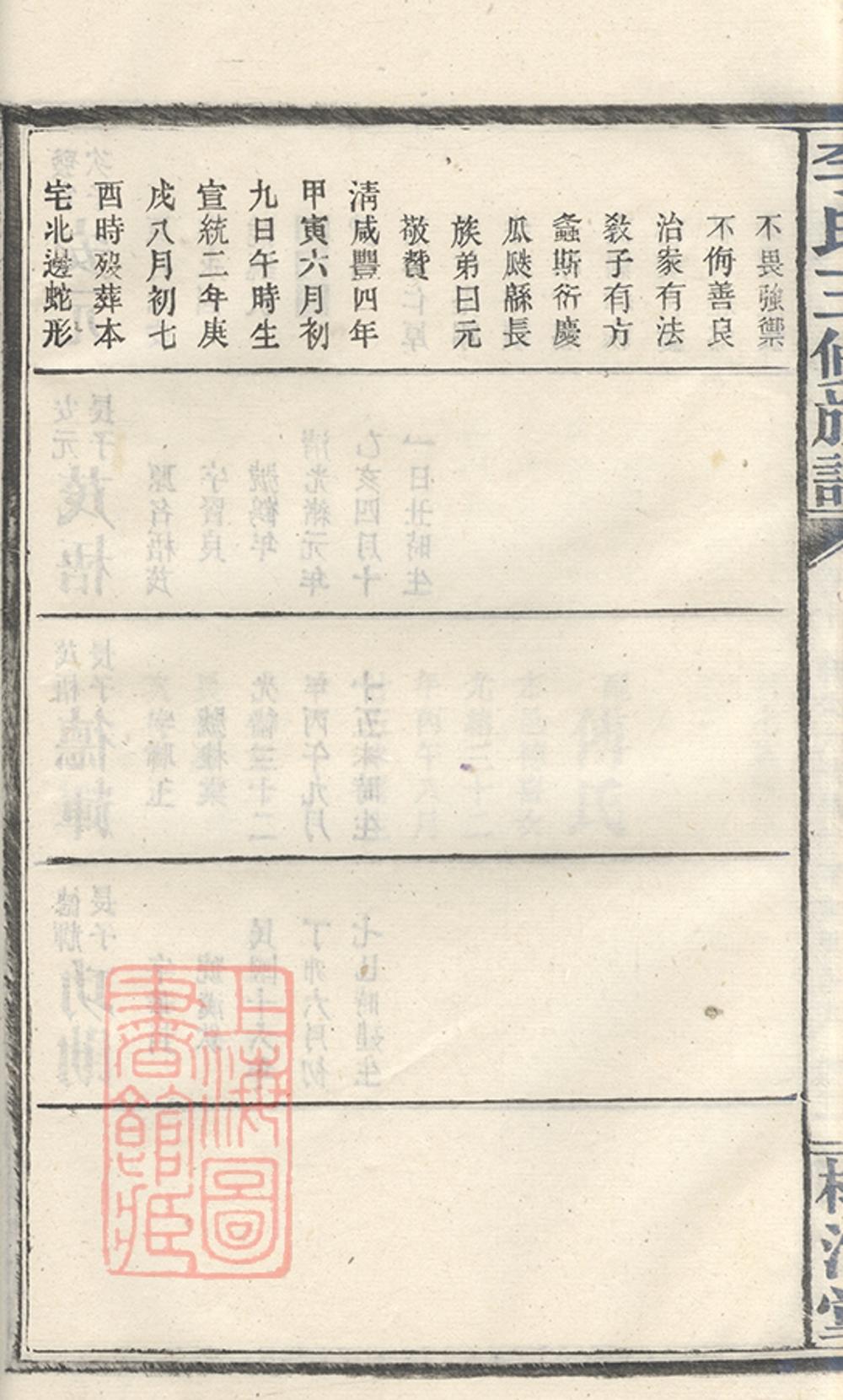 _李氏三修族譜 version part __