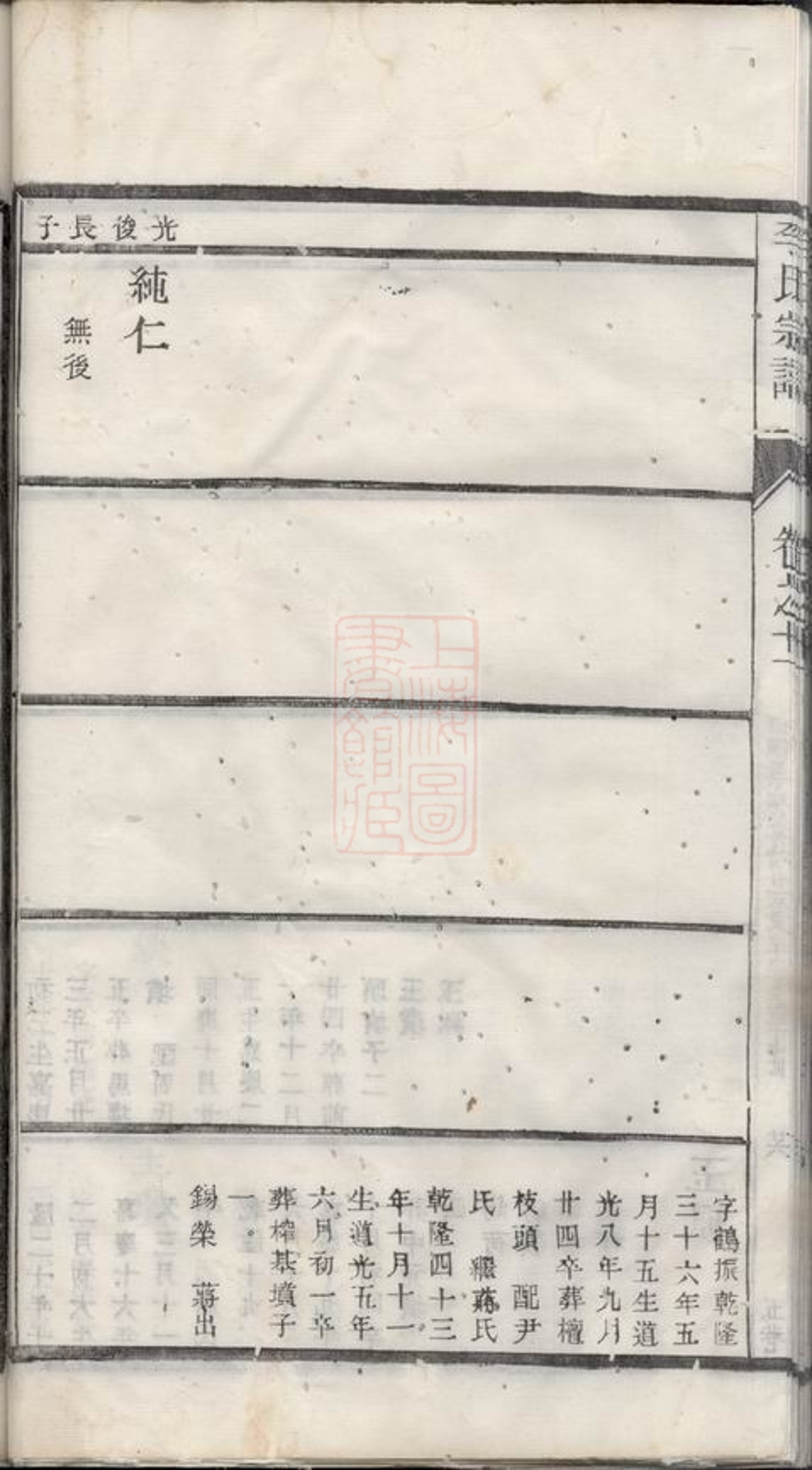 _李氏宗譜 version part __