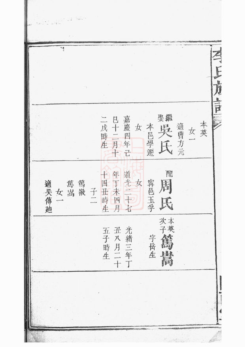 _李氏族譜 version part __
