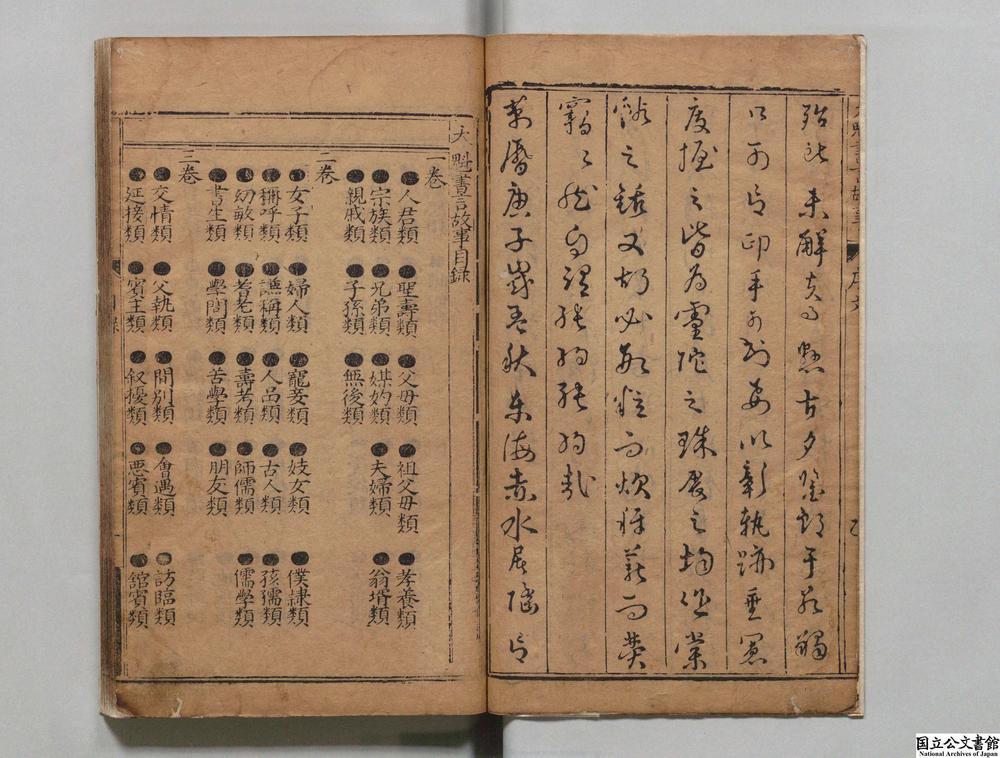 -新刻类编注释便考大魁书言故事__