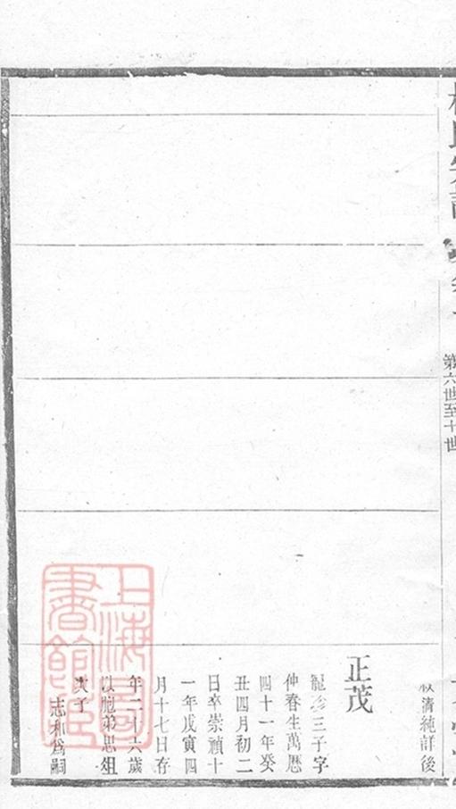 _梅氏宗譜 version part __
